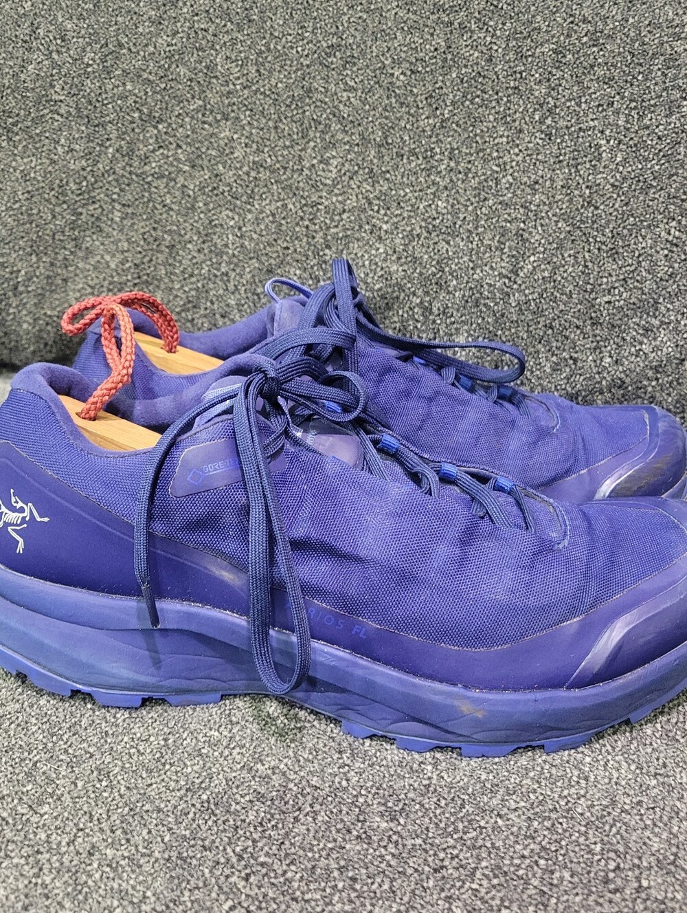 Arc'teryx Aerios FL GTX Trail Running Shoes Sneakers Blue Size 8 Women's